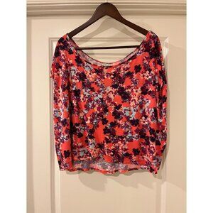 Kirra Red/Pink Flower Short Sleeve